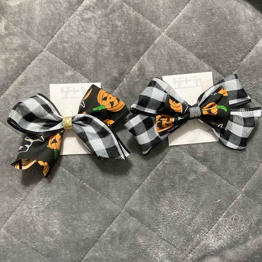 Halloween hair bows